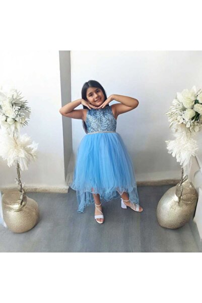 Ahsenimbebe ROBASI ROchie de seara pentru fete cu coada cu paiete