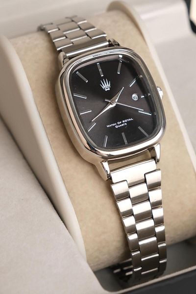 WATCHOFROYAL Valenza Classic Time Silver Black Wrist Watch
