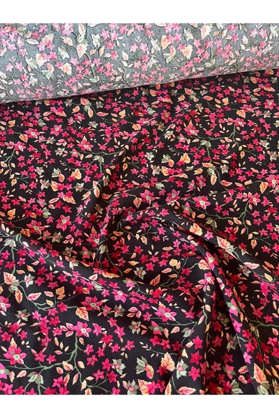 Hira Tor Tekstil Desenli Viskon Kumaş Tek En %100 Pamuk