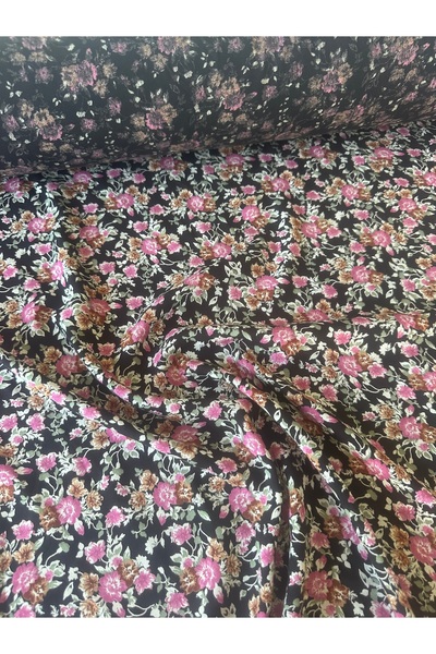 Hira Tor Tekstil Desenli Viskon Kumaş Tek En %100 Pamuk