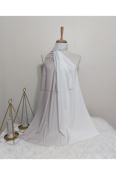 REMOMODA Italian Chiffon Silky Shawl Gradient Model High Quality