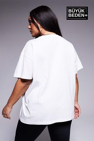 Superlife Women's Plus Size Air Printed Crew Neck T-Shirt Spr25Btsk901