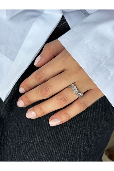 Ressia Half Round Adjustable Baguette Ring