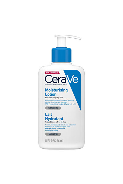 CeraVe Moisturising Lotion, 236 ML, Hydrates and Restores, Hyaluronic acid