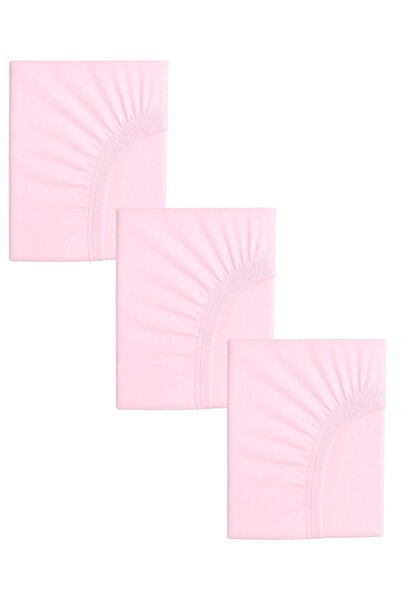 COTENCONCEPT 3 Adet 50 x 90 x 10 cm Anne Yanı Lastikli Penye Kumaş Bebek Çarşafı