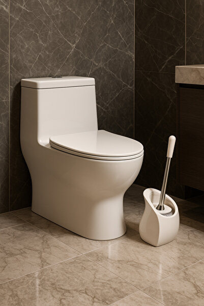 Tuğrastore فرشاة مرحاض سيراميك مزخرفة بتصميم حديث