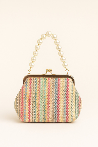 EBROU Soley інкрустована плетена ручна сумка та сумка через плече на ланцюжку...