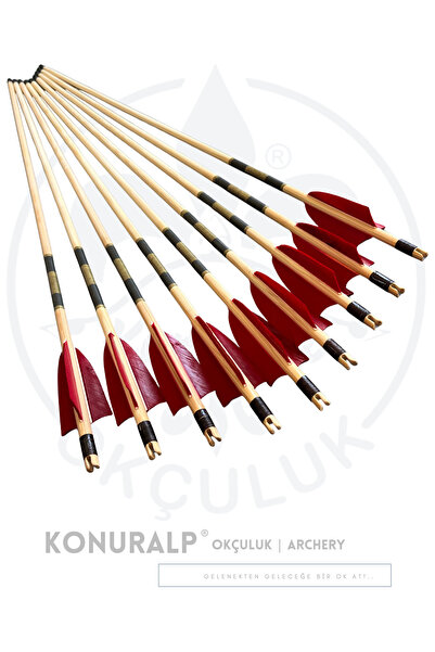 KONURALP OKÇULUK Ahşap Ok - Adi Gezli (yarışma Oku)