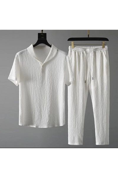 DWN WEAR Burumucuk Kisakol T-Shirt Tracksuit 2-Piece Set