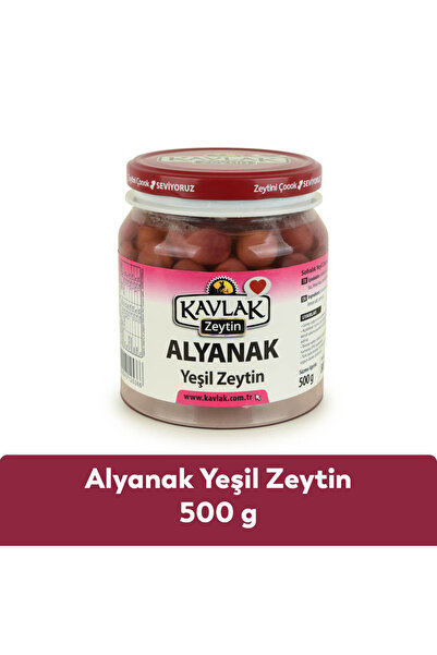 Kavlak Zeytin Kavlak Alyanak Çizik Yeşil Zeytin 500 Gr