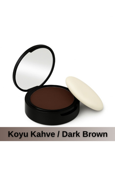 Topaxx Koyu Kahve Suda Çıkmayan Saç Sakal Kapatıcı Dolgunlaştırıcı Pudra Topik 14 gr