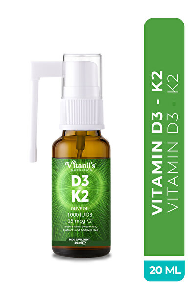 Vitanil's Nutrition D3 K2 Sprey Vitamin 20ml