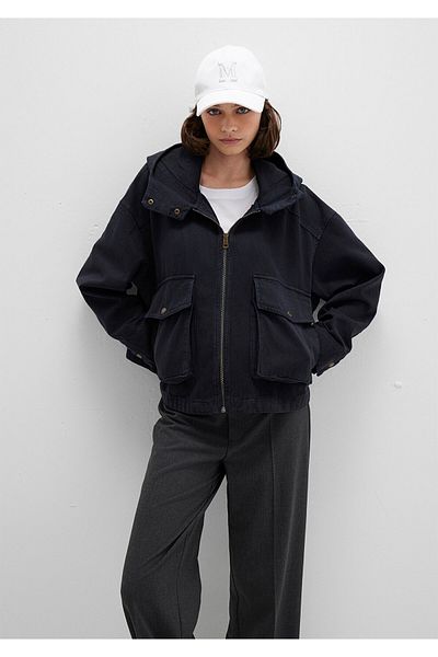 Mavi Pocket Detailed Anthracite Jacket Oversize / Wide Cut 1110605-70087