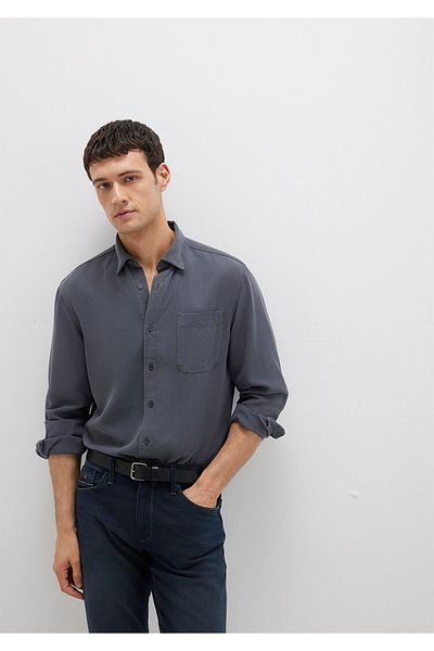 Mavi Anthracite Tencel Tm Lyocell Shirt Regular Fit / Regular Cut 0211647-80106