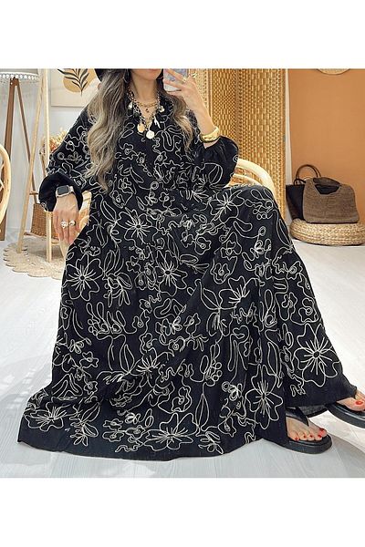 Lavanta Tekstil Κεντητό φόρεμα Katleya Model