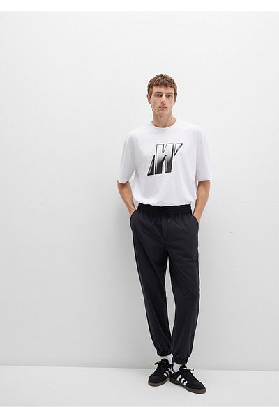 Mavi Black Spandex Trousers 0010464-71379