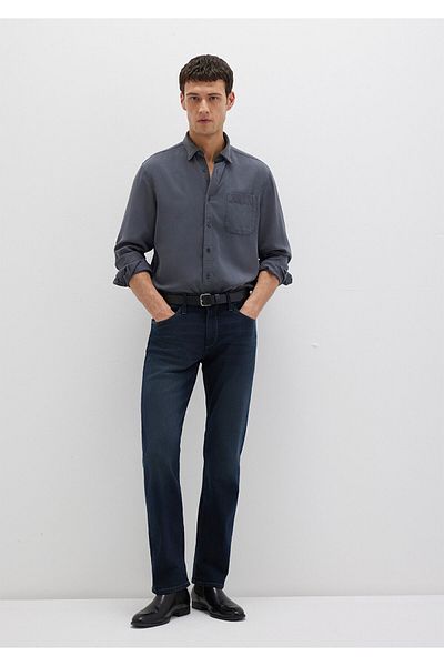 Mavi Anthracite Tencel Tm Lyocell Shirt Regular Fit / Regular Cut 0211647-80106