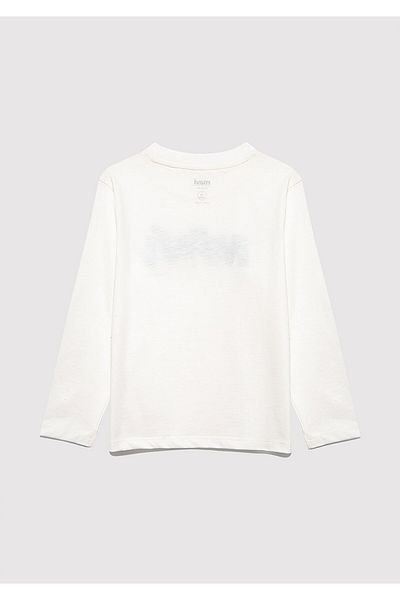 Mavi Paw Printed Ecru T-Shirt Regular Fit / Regular Cut 7610362-70057