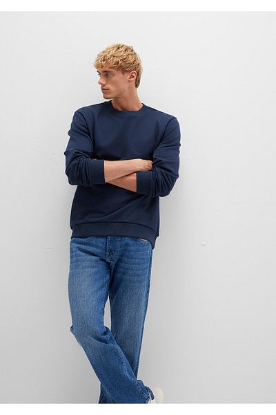 Mavi Crew Neck Navy Blue Sweatshirt 0S10421-70490