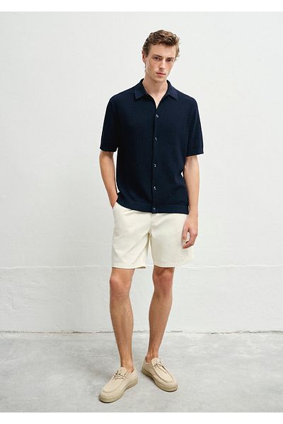 Mavi Navy Blue Knitwear Polo Regular Fit / Normal Cut 0710306-70488