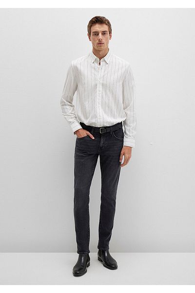 Mavi Striped White Shirt Regular Fit / Regular Cut 0211665-90898