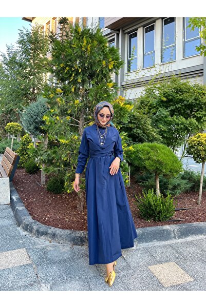 W WARGA فستان صيفي بجيوب جانبية وحزام