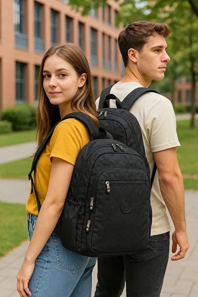 citycenterfashion Unisex Crinkle αδιάβροχο ύφασμα μεσαίου μεγέθους σακίδιο πλάτης με θήκη για φορητό υπολογιστή School-Travel cty-lbn-103