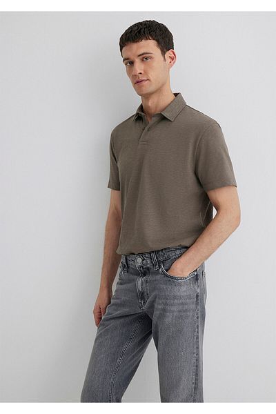 Mavi Brown Polo T-Shirt Regular Fit 0612556 -70376