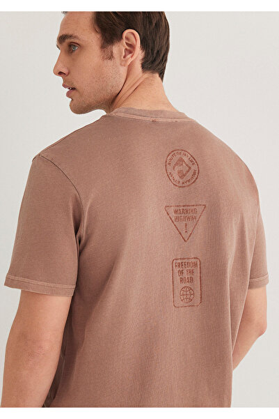 Mavi Καφέ Basic T-Shirt Regular Fit 0612218 -70387