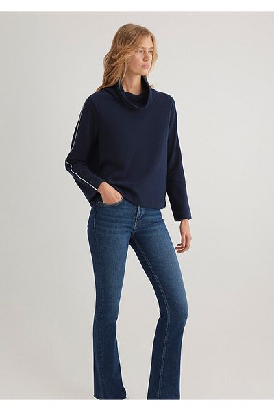 Mavi Navy Blue T-Shirt Loose Fit / Loose Relaxed Fit 1612930 -82318