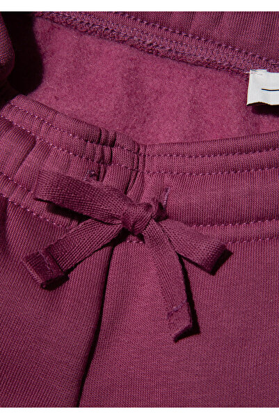 Mavi Logo Baskılı Bordo Eşofman Altı 7010000-70651