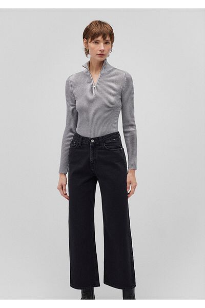 Mavi Gray Knitwear Stand Collar Zippered 1710473 -70075