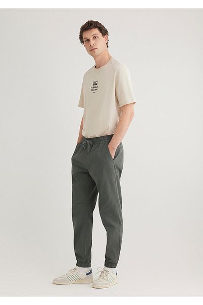 Mavi Dark Green Trousers with Elastic Waist000169-71598