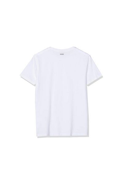 Hugo Boss Rundhals T-Shirt für Herren in weiß
