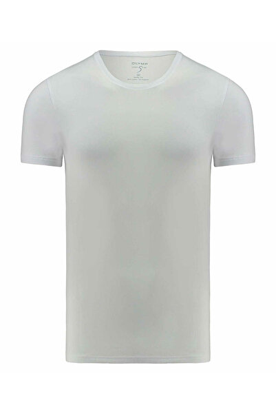 OLYMP Rundhals T-Shirt für Herren in weiß