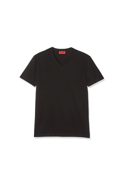 Hugo Boss V-Kragen T-Shirt für Herren in schwarz