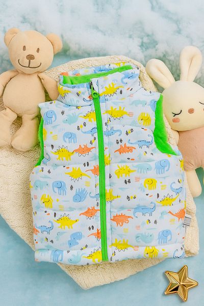 Puppis Baby Elephant Dino Pattern Baby Inflatable Vest