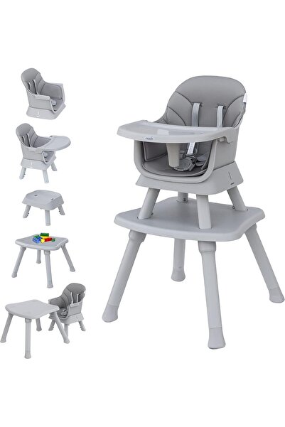 Moon 6 in 1 High Chair Converts To Dining Booster Seat, Stool, Small Dining C...