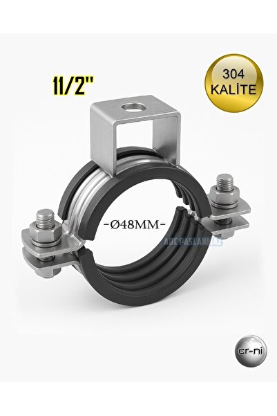 Genel Markalar Boru Kelepçesi - 11/2'' Paslanmaz Çelik 304 Kalite - Ağır Yük ...