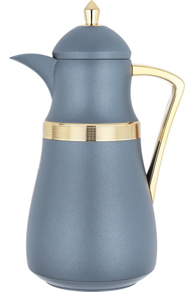 Alsaif Gallery Najd Thermos Set from Saif Gallery, 1/1 liter capacity, insulated glass interior, plastic exterior.