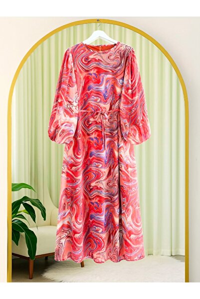 Modamorfo Φόρεμα σιφόν με στάμπα μπατίκ - Πλακάκι