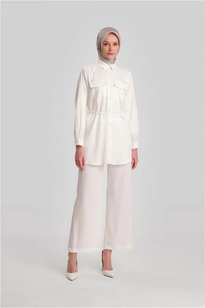 Armine Ortd9261 Ecru Suit Set