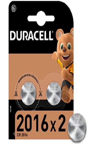 Duracell Özel 2016 Lityum Düğme Piller 3V 2 Adet
