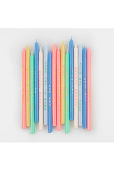 Genel Markalar - Birthday Phrases Candles - Doğum Günü Tebrik Yazıları Mumlar...