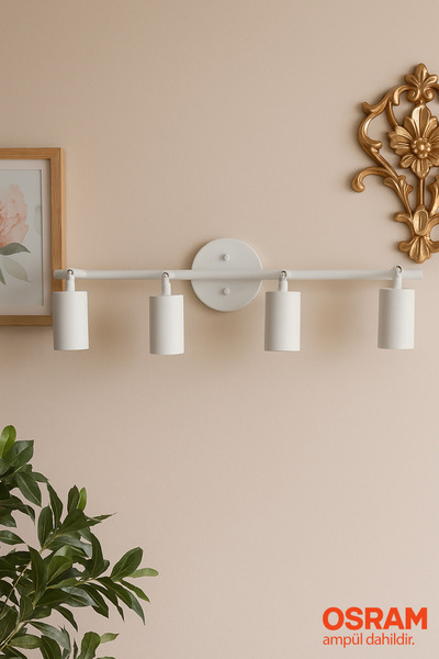 Tel Lighting 4'lü Spot GU10 Ampül Dahil Eslitme Aplik