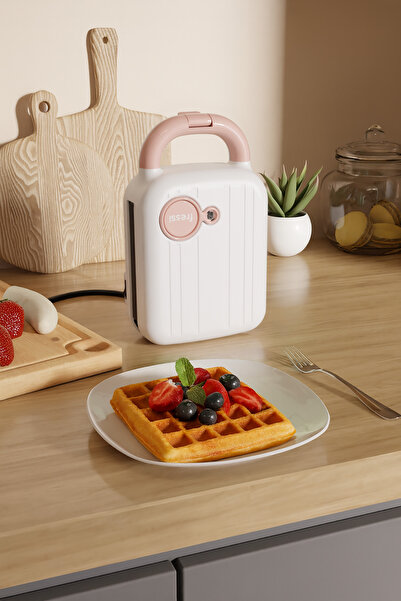 Fressi Tost Ve Waffle Makinesi | Çıkarabilir Yapışmaz Plakalı | 5 Ayrı Plaka ...