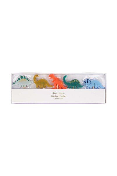 Meri Meri - Mini Dino Candles - Mini Dinozor Mumlar - 5'li