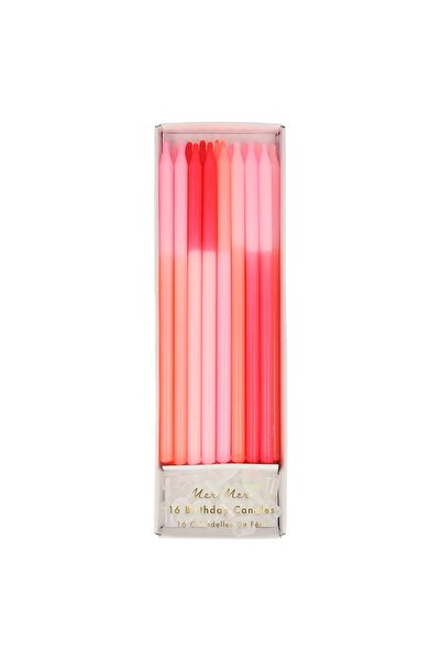 Meri Meri - Pink Colour Block Candles - Pembe Blok Mumlar