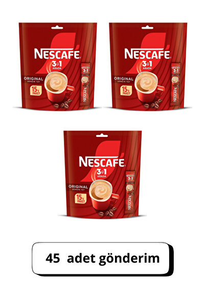 Nescafe 3ü1 Arada 45 Adet