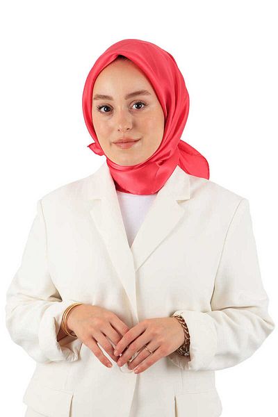 Bursa İpek Pomegranate Solid Color Sura Silk Scarf